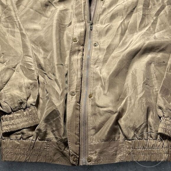 Vintage Details Sportswear Women's Snap Zippered Winbreaker Jacket Large Brown - Picture 4 of 7